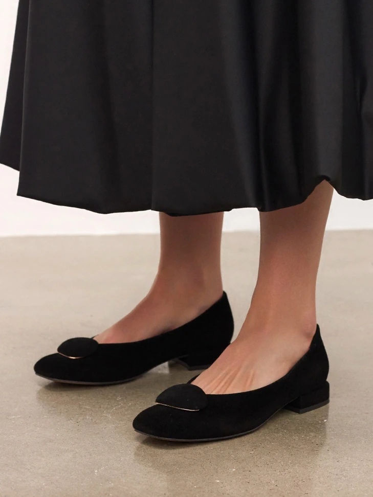 Kazar Suede Ballerinas With Flat Heels