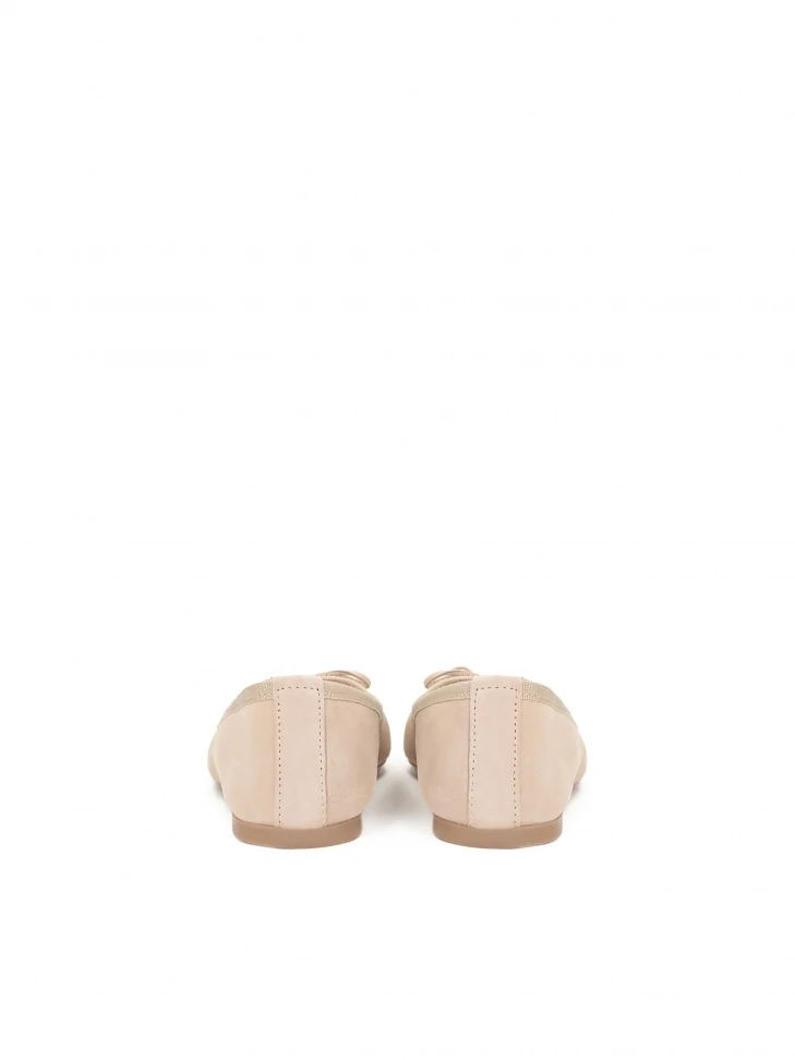 Kazar Suede Ballerinas With Slightly Tapered Toe