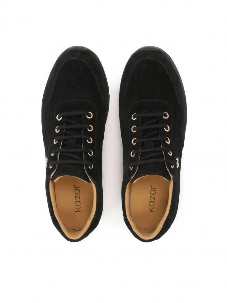 Kazar Suede Black Sneakers