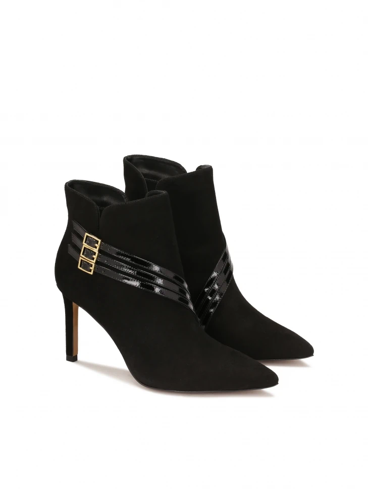 Kazar Suede Boots Decorated With Stripes