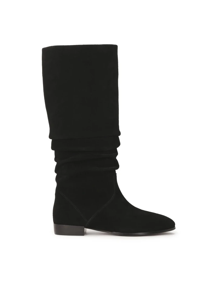 Kazar Suede Boots On A Flat Sole