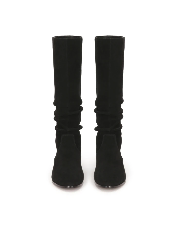 Kazar Suede Boots On A Flat Sole