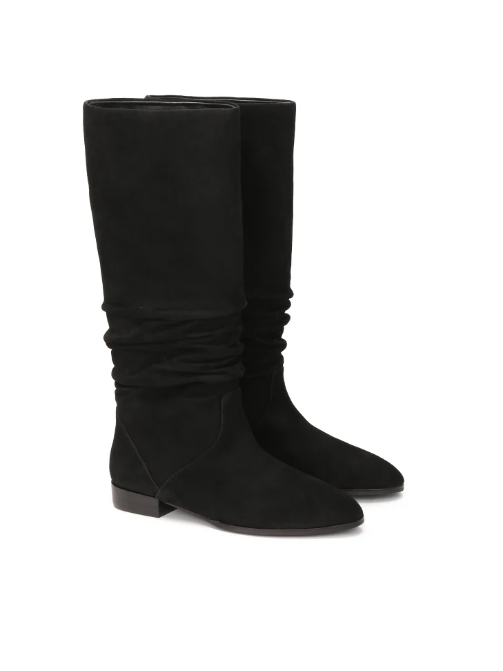 kazar Suede boots on a flat sole