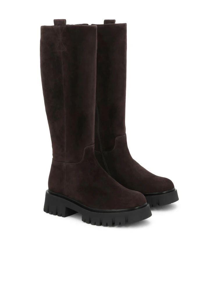 Kazar Suede Boots On A Thick Sole