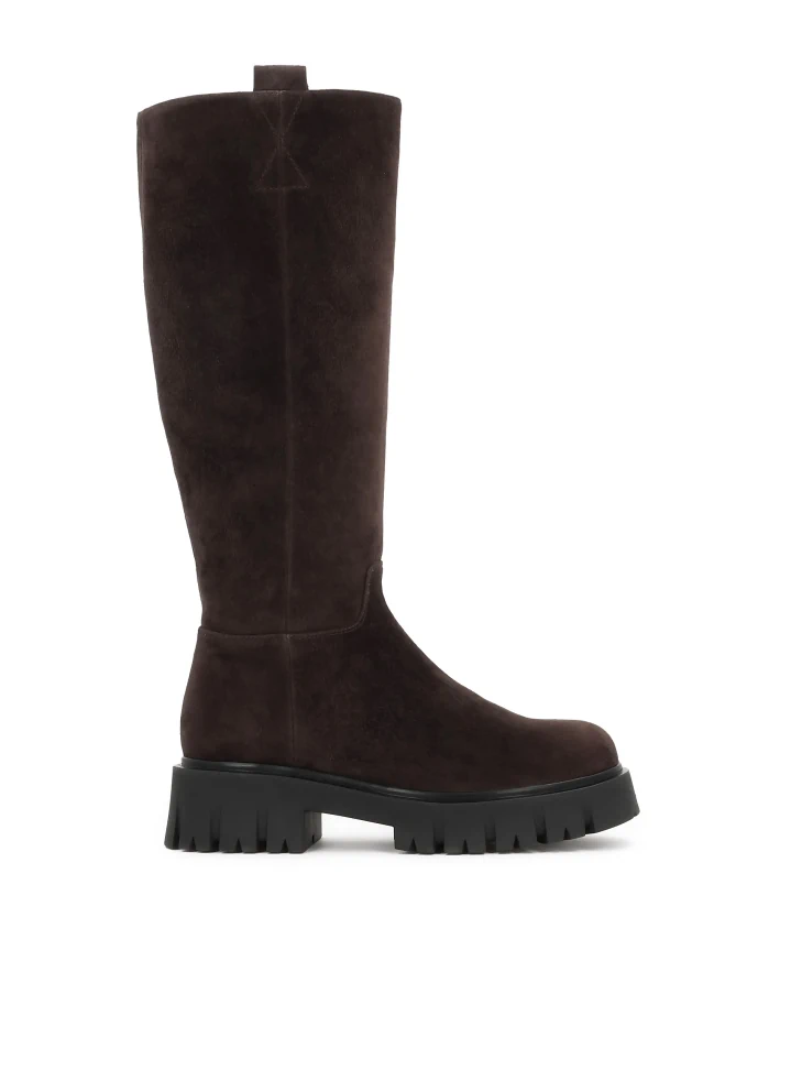 kazar Suede boots on a thick sole