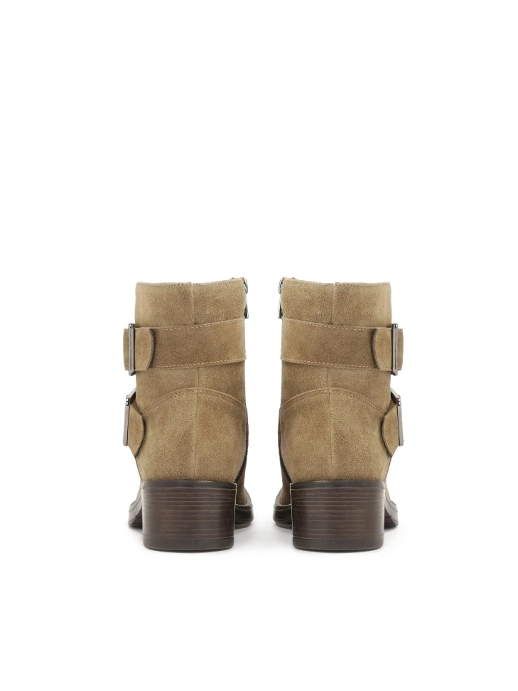 Kazar Suede Boots With Buckles