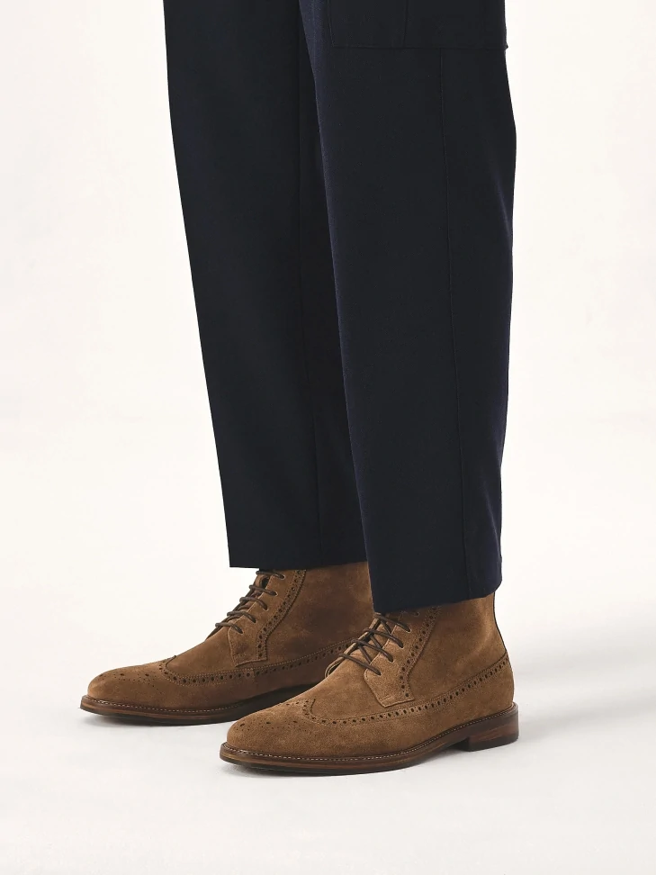 Kazar Suede Boots With Rosette Decoration