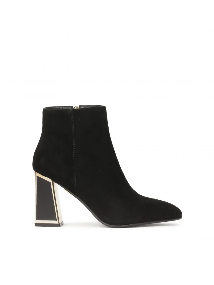 kazar Suede boots with shiny heel