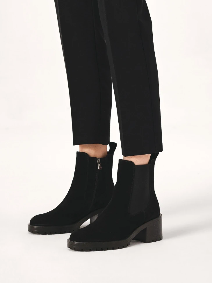 Kazar Suede Boots With Zipper
