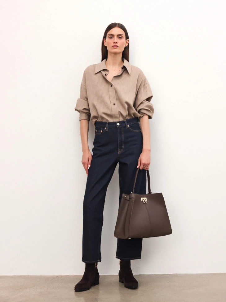 Kazar Suede Brown Zip-up Boots