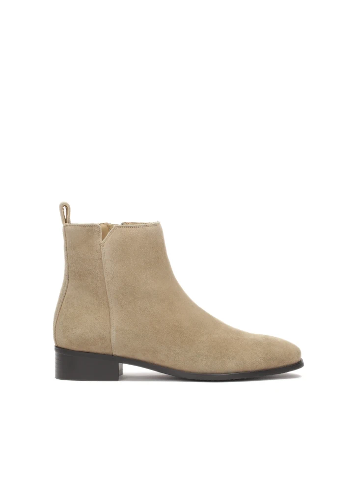 kazar Suede flat-heeled boots
