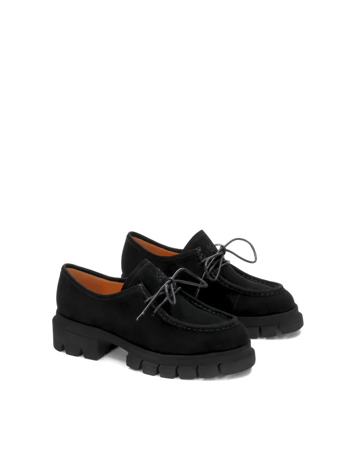 Kazar Suede Lace-up Shoes With Tread