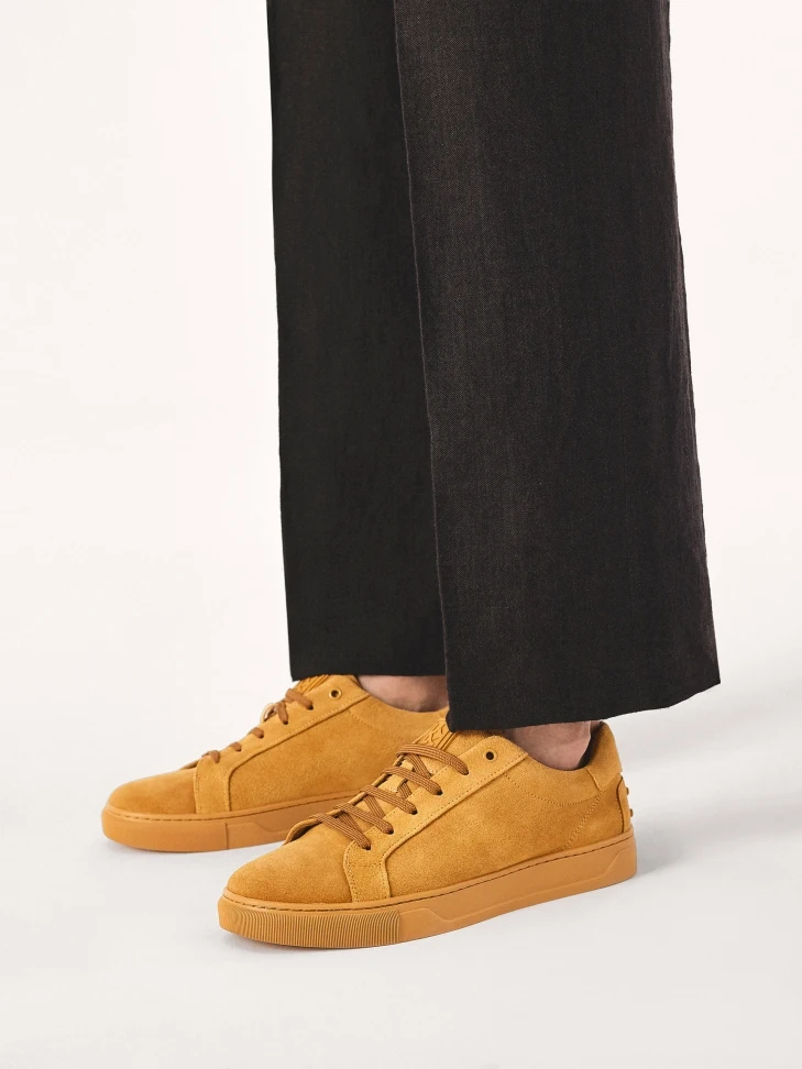 Kazar Suede Lace-up Sneakers With Studded Details