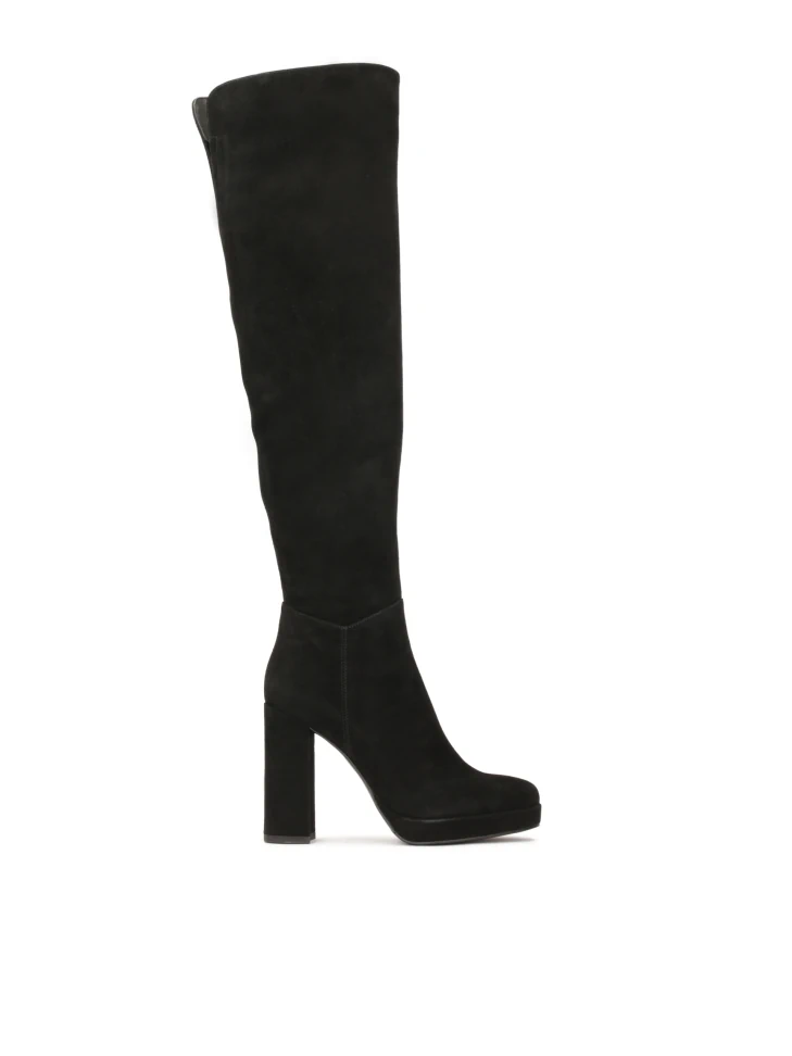 Kazar Suede Musketeers With High Heel And Platform