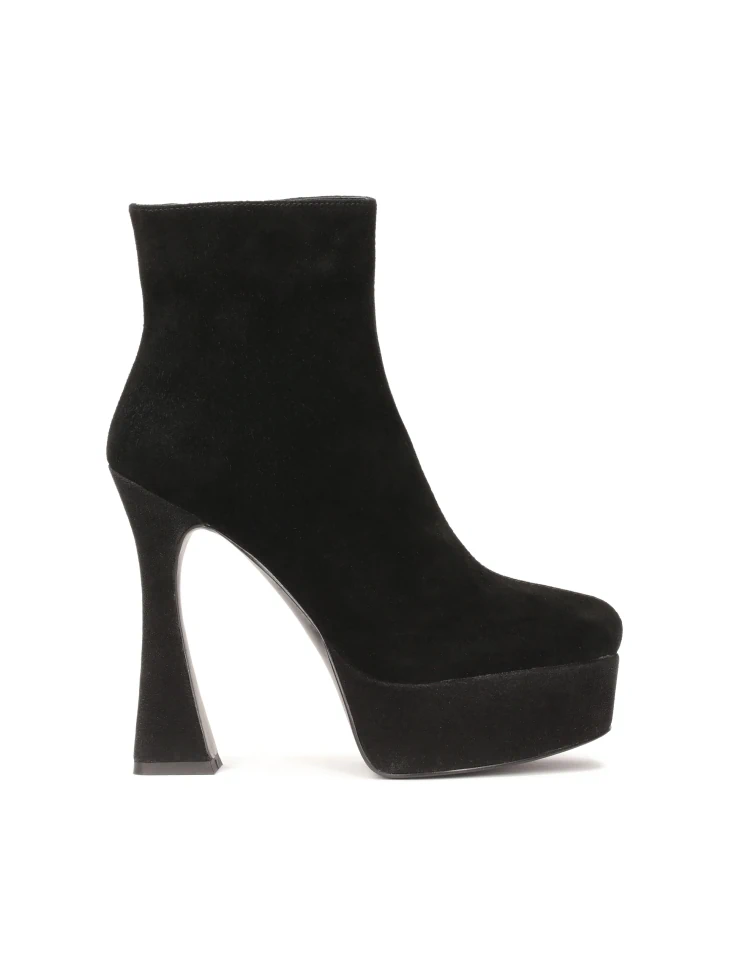 kazar Suede platform boots with high heel