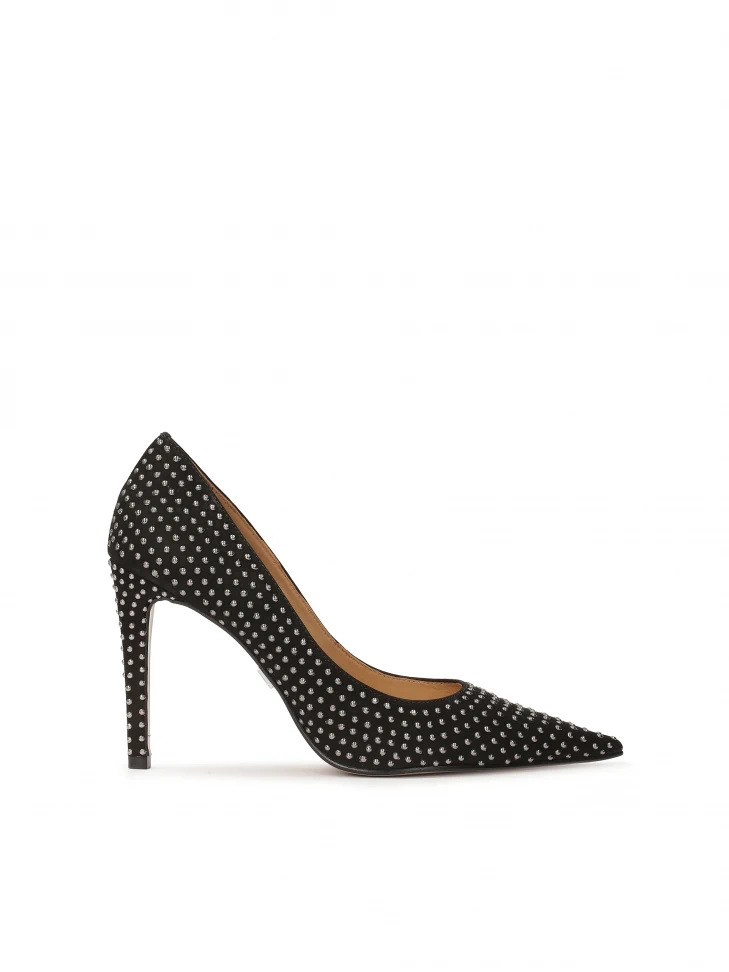 kazar Suede pumps decorated with small rivets