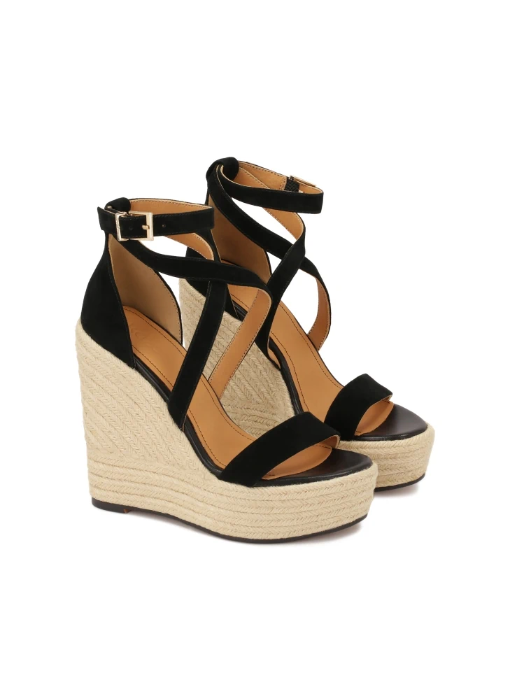 Kazar Suede Sandals On Anchor With Jute Cord