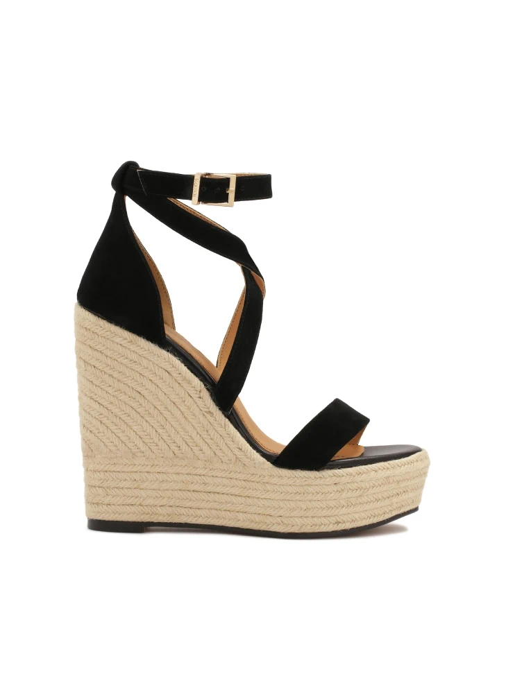 kazar Suede sandals on anchor with jute cord