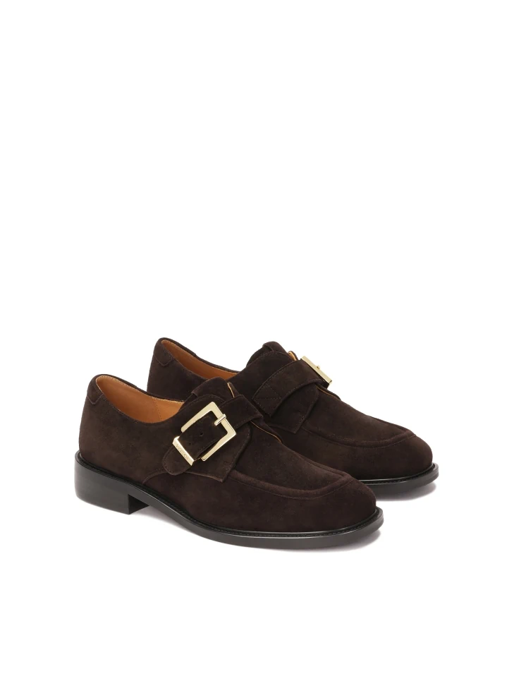 Kazar Suede Shoes With Strap Closure