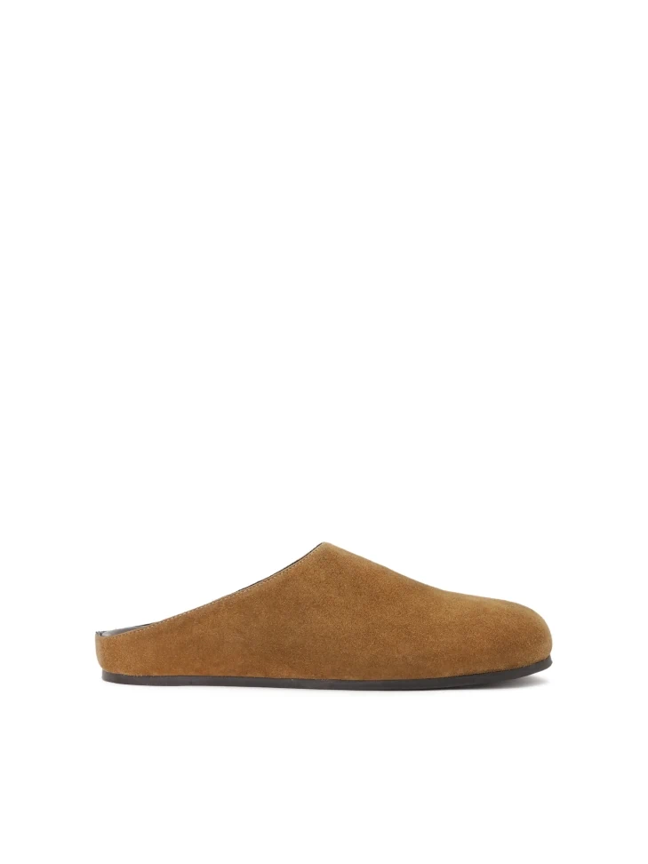 kazar Suede slides with built-in front