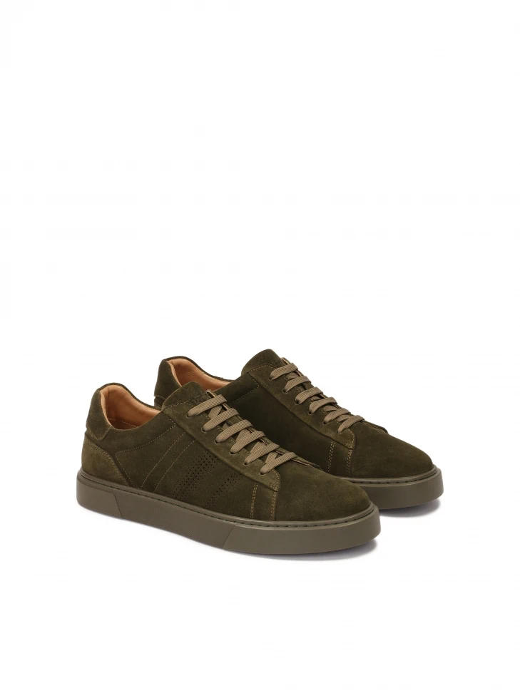 Kazar Suede Sneakers In Khaki Color