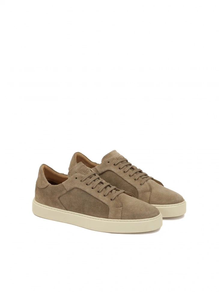 Kazar Suede Sneakers In Taupe Color