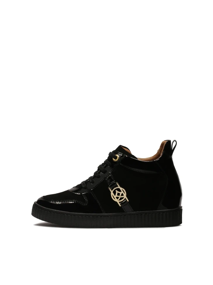 kazar Suede sneakers with patent leather elements