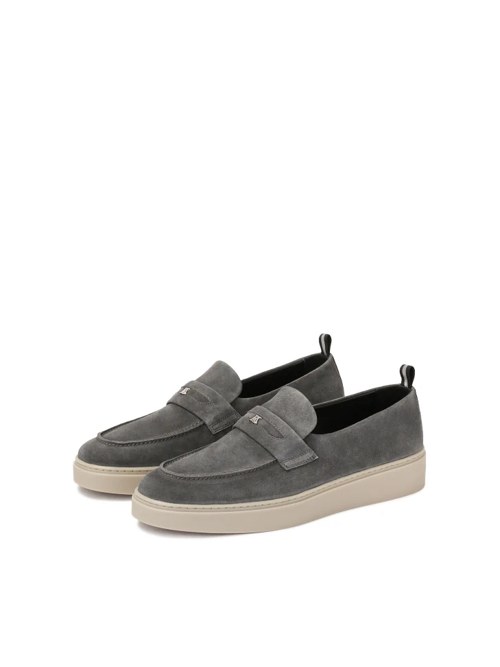 Kazar Suede Sneakers With Slip-on Upper