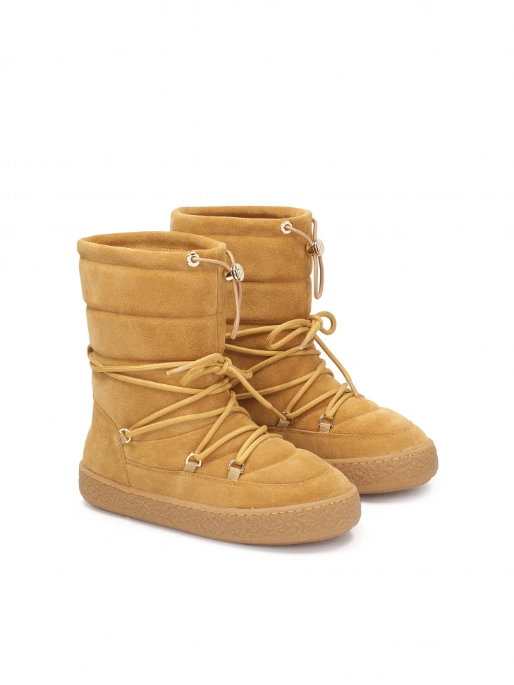 Kazar Suede Snow Boots With High Upper