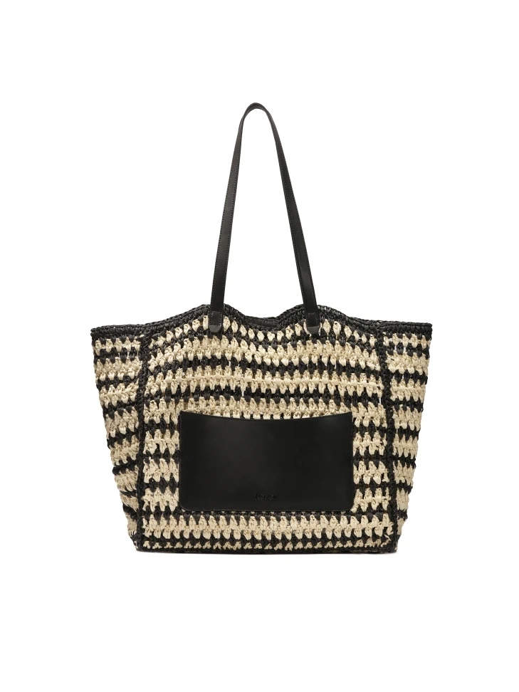 kazar Summer raffia shoulder bag