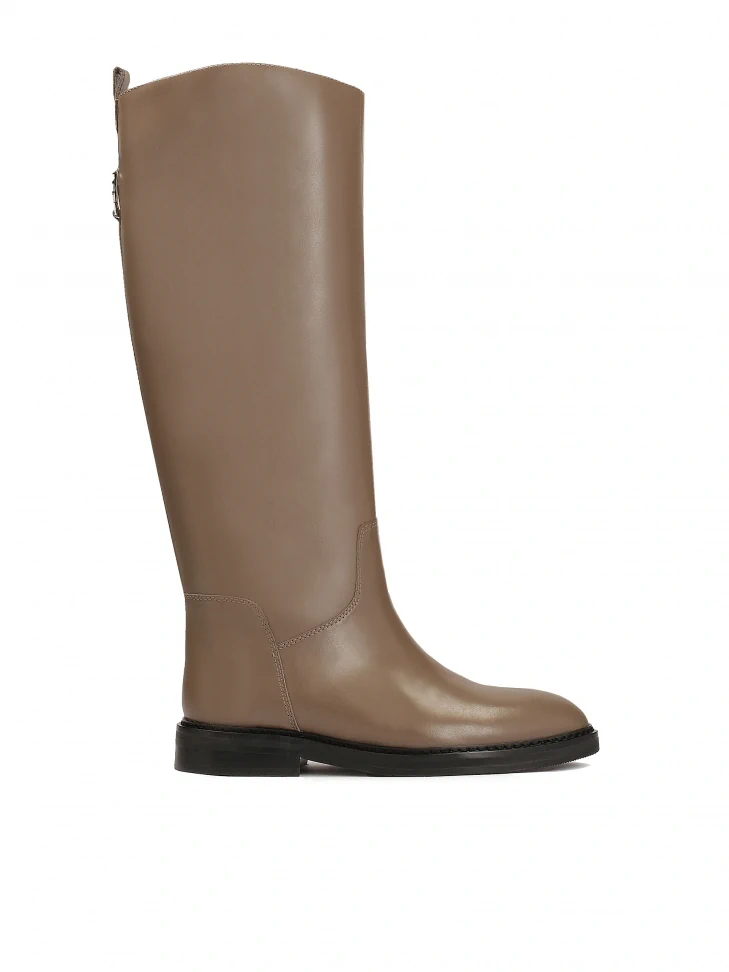 kazar Taupe colored slip-on officer's boots