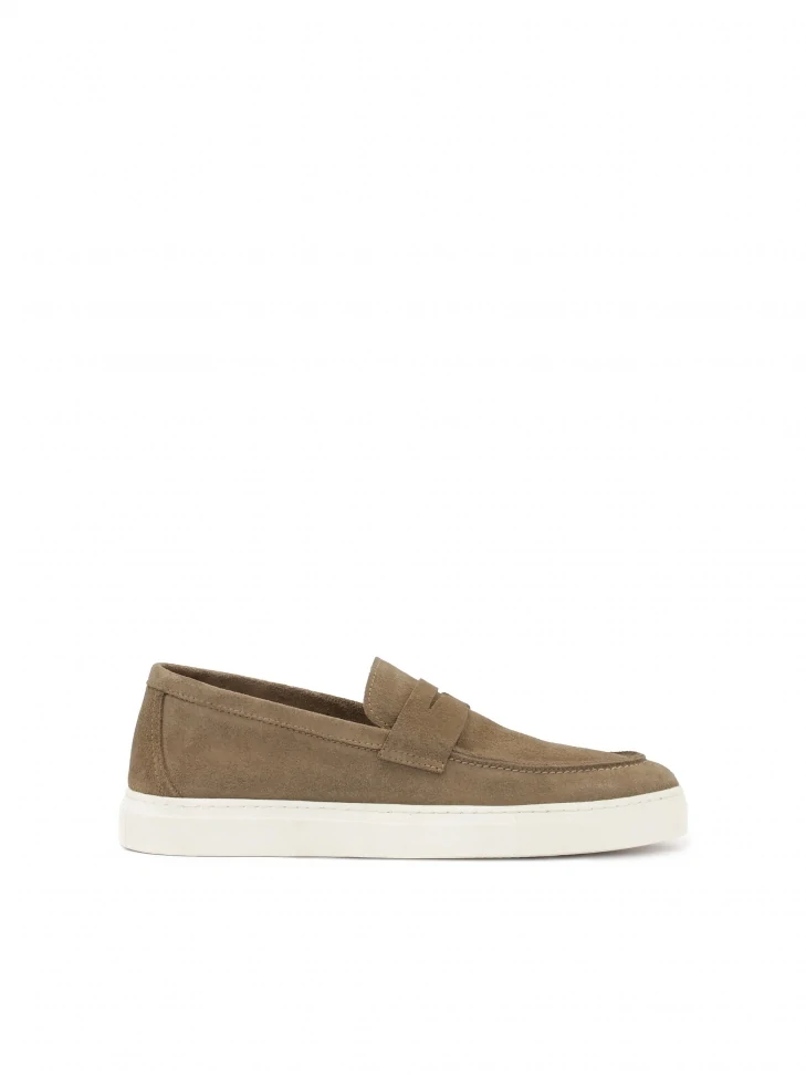 kazar Taupe sneakers with slip-on upper