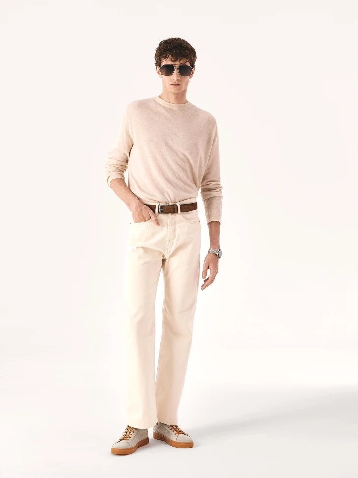 Kazar Taupe Suede Sneakers With Brown Accessories