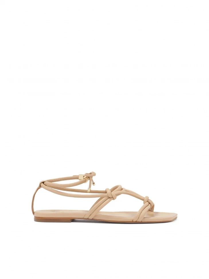 kazar Tiered flat sandals in full grain leather