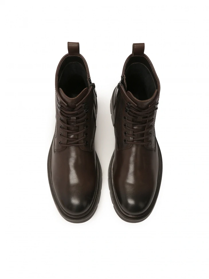 Kazar Tiered Men's Boots In Brown Color