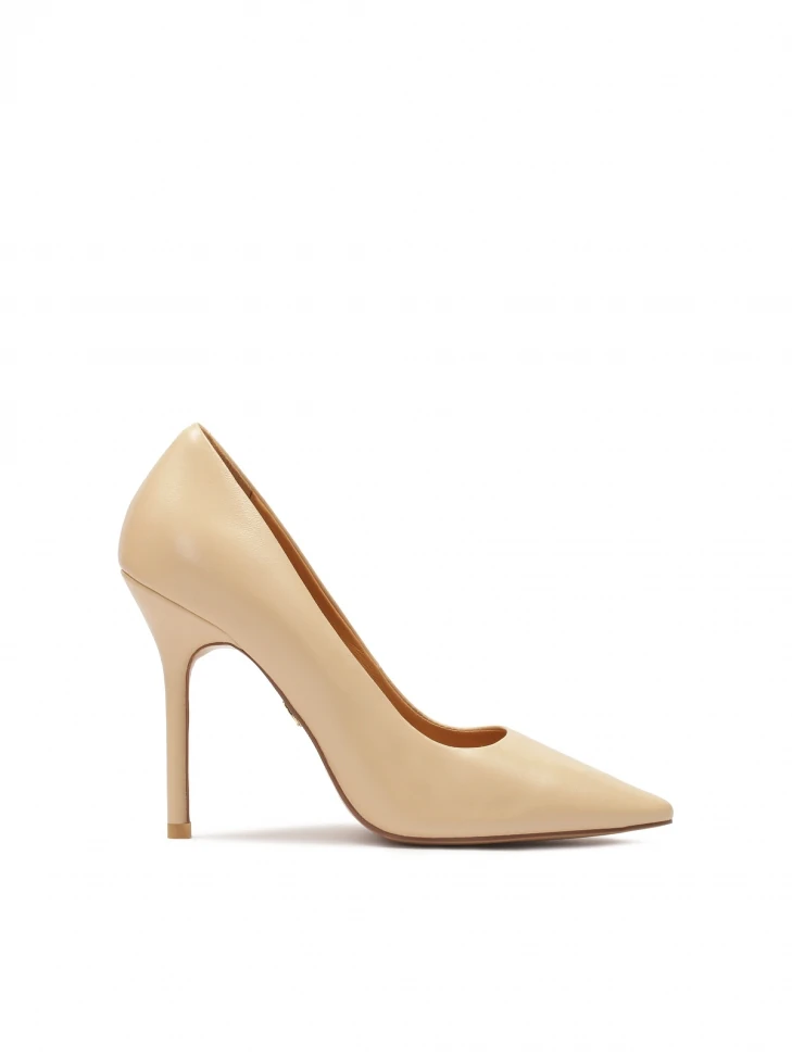 kazar Timeless beige stilettos with a slender heel