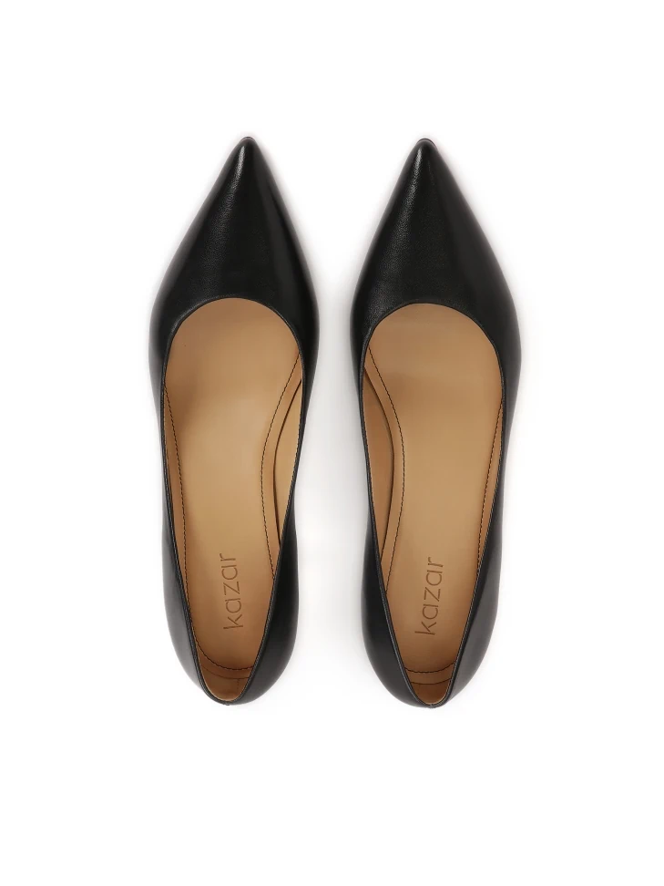 Kazar Timeless Black Low-heeled Pumps