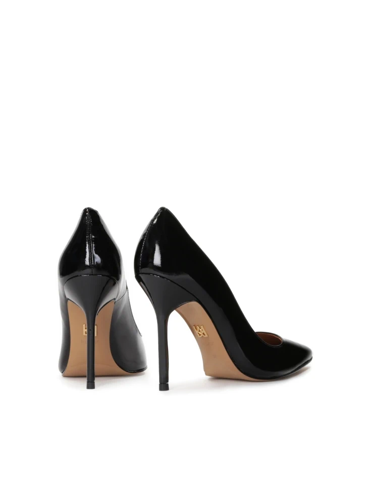 Kazar Timeless Black Patent Leather Stilettos