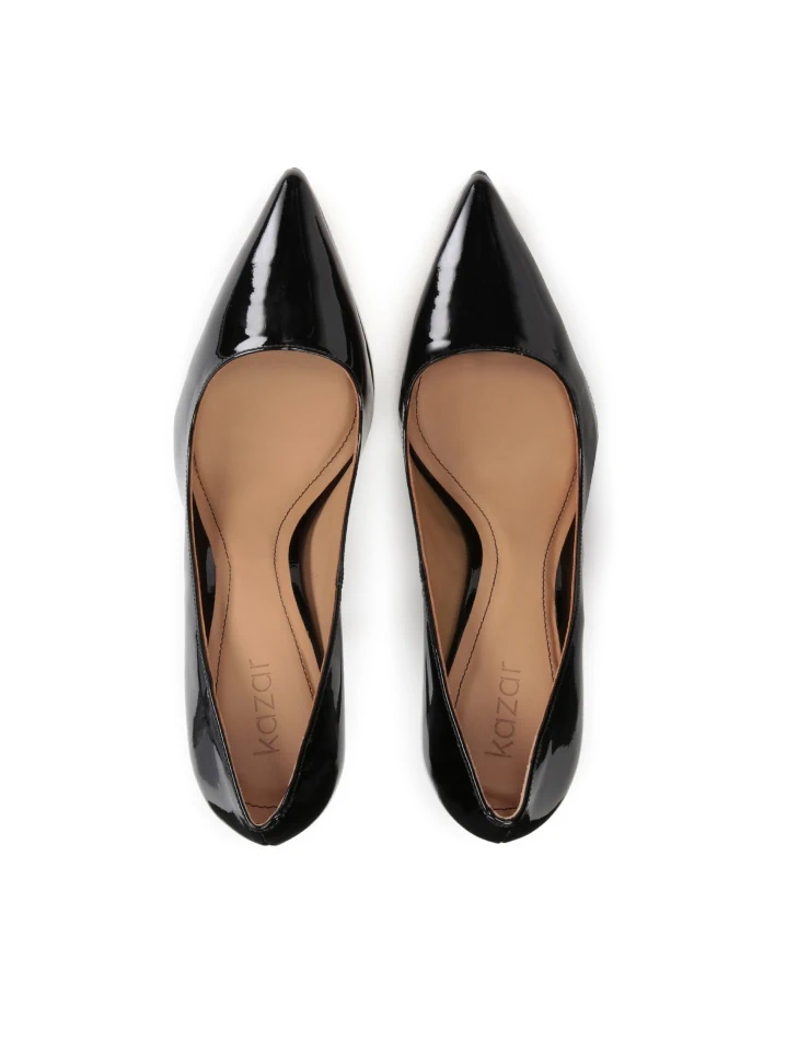 Kazar Timeless Black Patent Leather Stilettos
