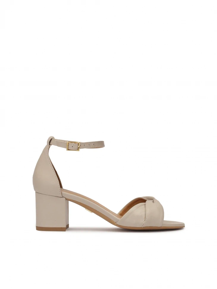 Kazar Timeless Leather Sandals With Covered Heel