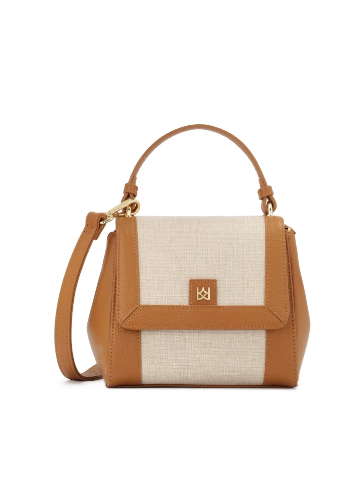 kazar Two-color handbag made of combined materials