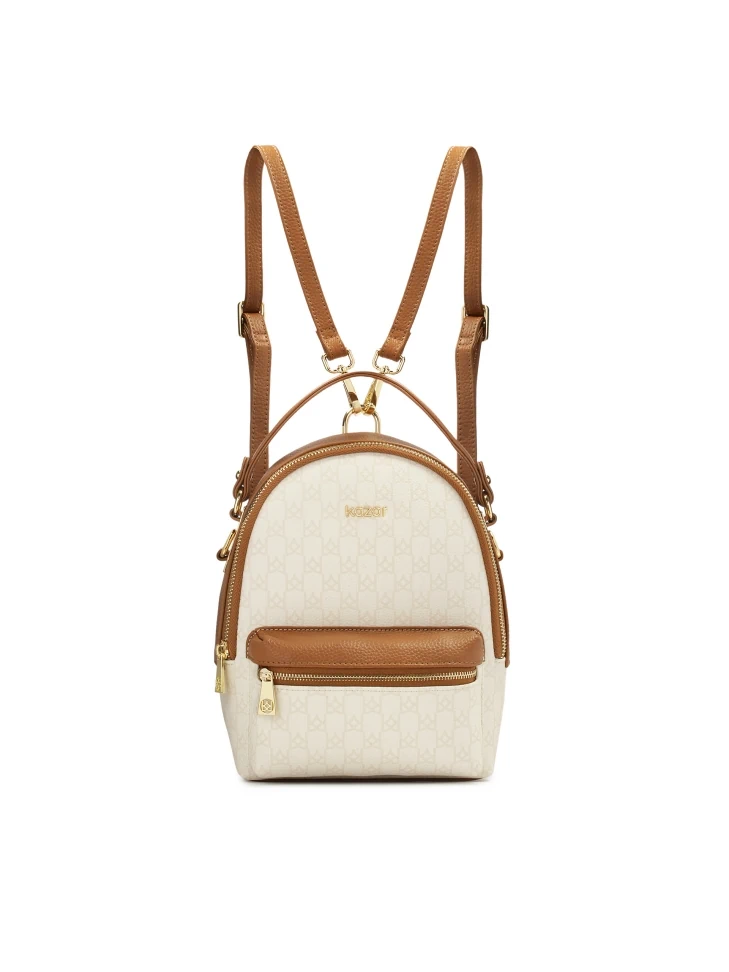 kazar Two-tone leather 2-in-1 backpack