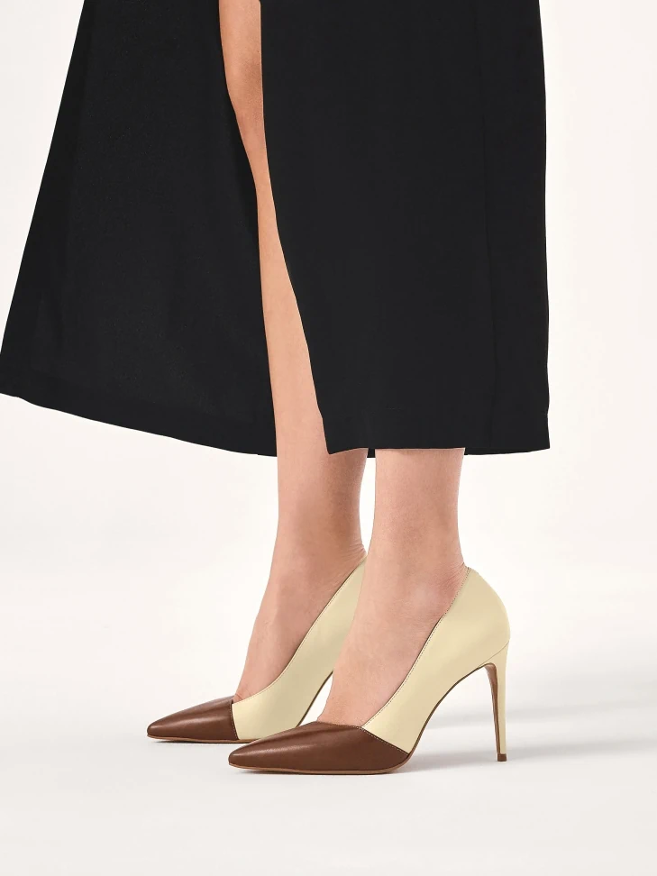 Kazar Two-tone Leather Pumps