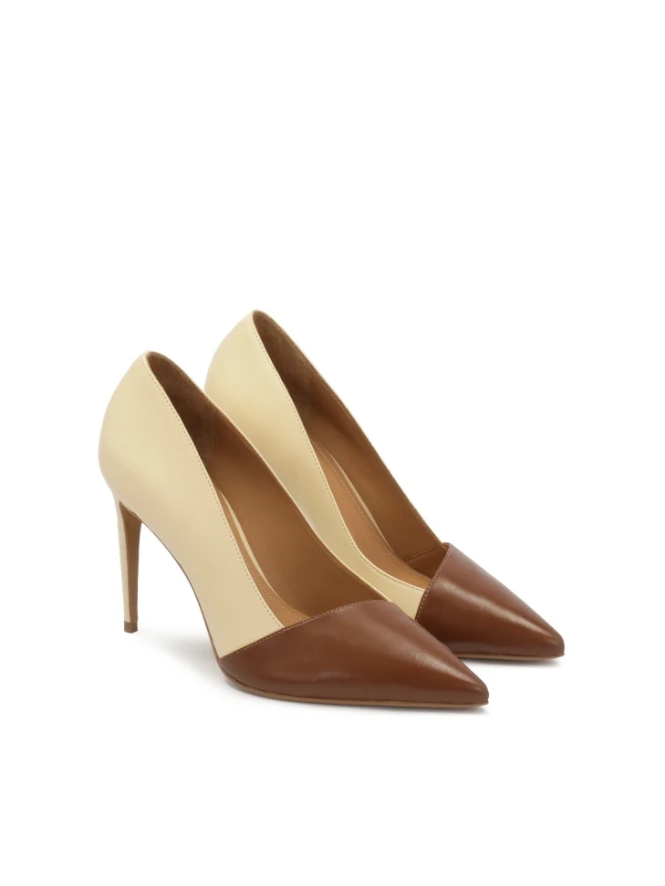 Kazar Two-tone Leather Pumps