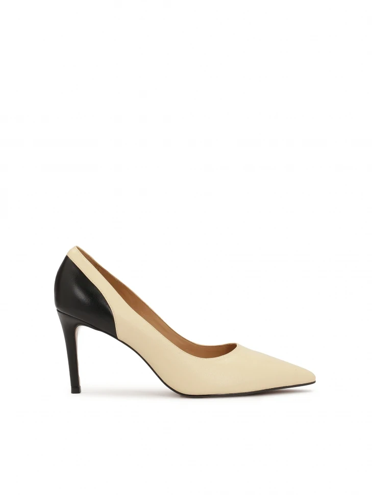 kazar Two-tone pumps on a slender stiletto heel