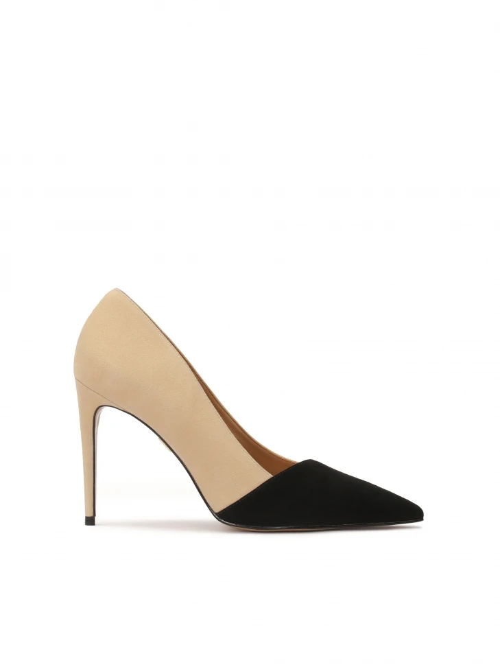 kazar Two-tone suede stilettos