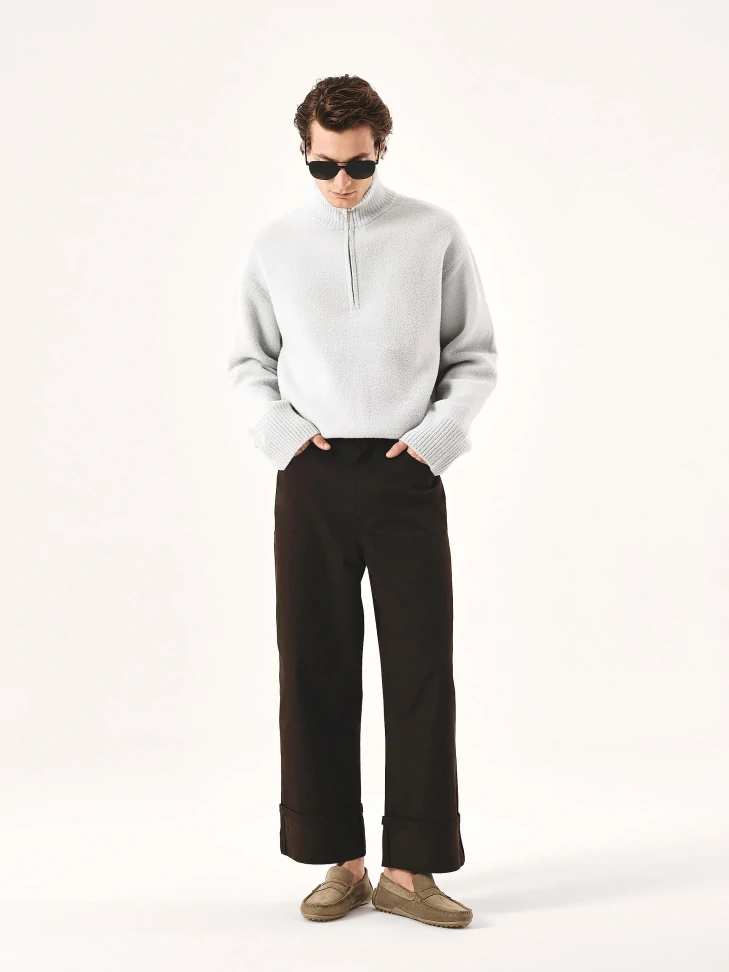 Kazar U-stitched Suede Moccasins