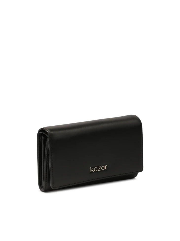 Kazar Universal Black Leather Wallet