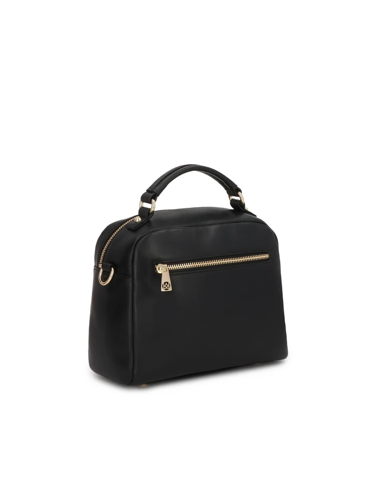 Kazar Versatile Black Leather Handbag
