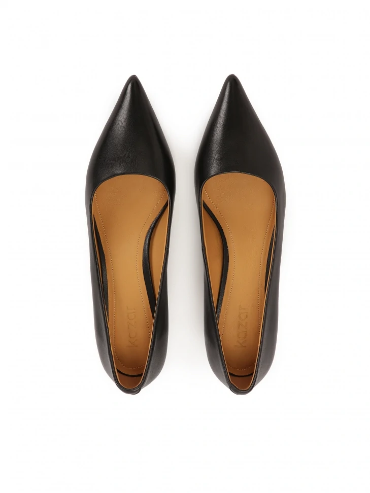 Kazar Versatile Black Low-heeled Pumps